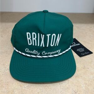 Brixton Persist MP Snapback Hat Cap Trekking Green Nylon Spandex Quick Dry Mens